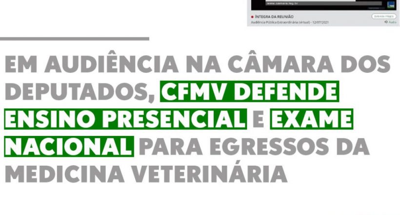 CFMV defende ensino presencial e exame nacional para egressos da Medicina Veterinária