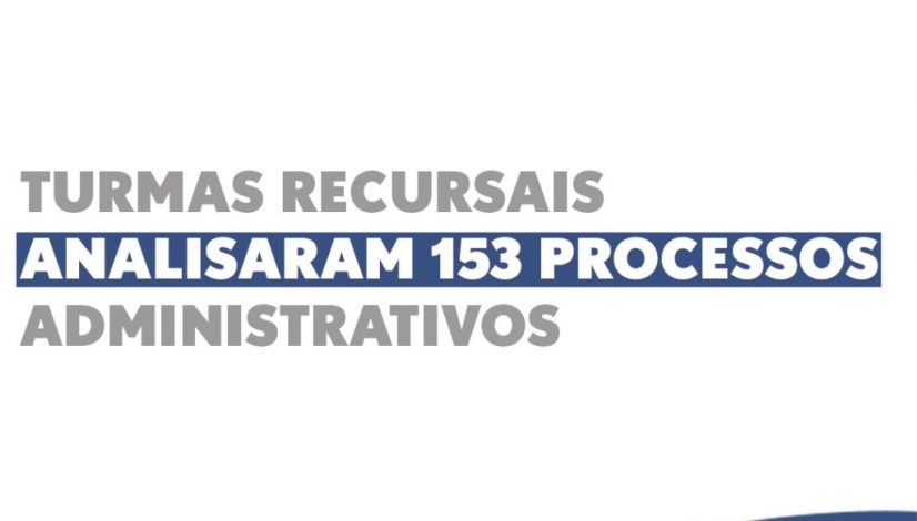 Turmas recursais analisaram 153 processos administrativos