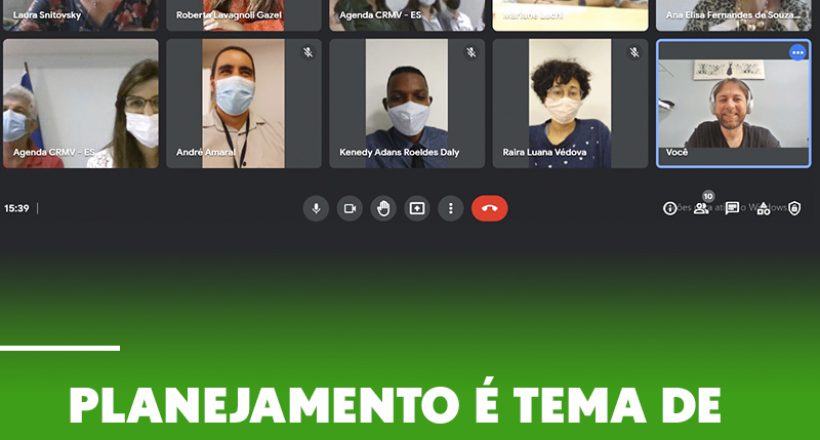 Planejamento é tema de treinamento para o CRMV-ES