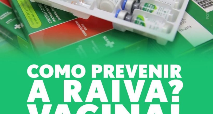 Como prevenir a raiva? Vacina!