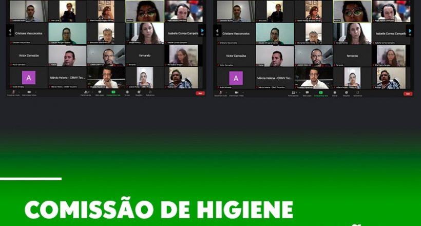 Comissão de Higiene Alimentar realiza reunião on-line com representantes de 19 regionais