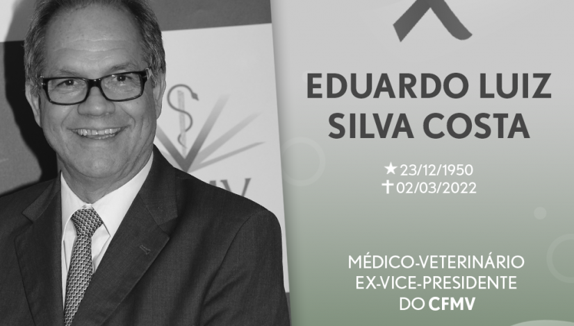 Nota de pesar pelo falecimento do médico-veterinário Eduardo Luiz Silva Costa