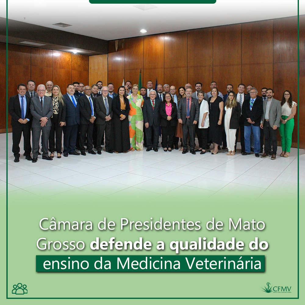 Câmara De Presidentes De Mato Grosso Defende A Qualidade Do Ensino Da Medicina Veterinária Cfmv 8670